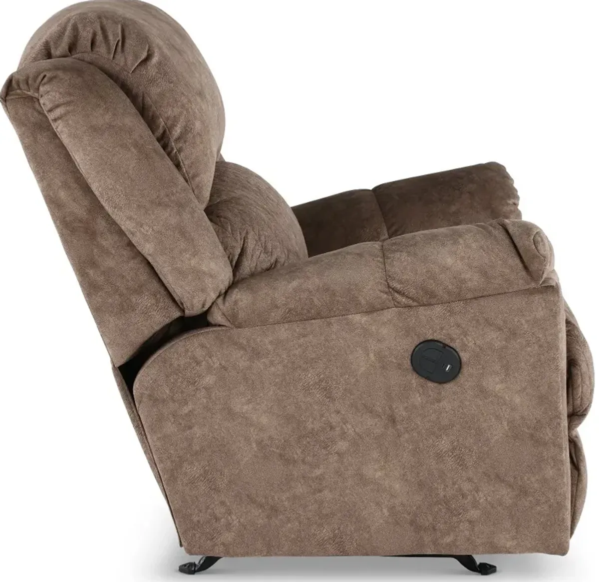 Malloy Tan Power Rocker Recliner