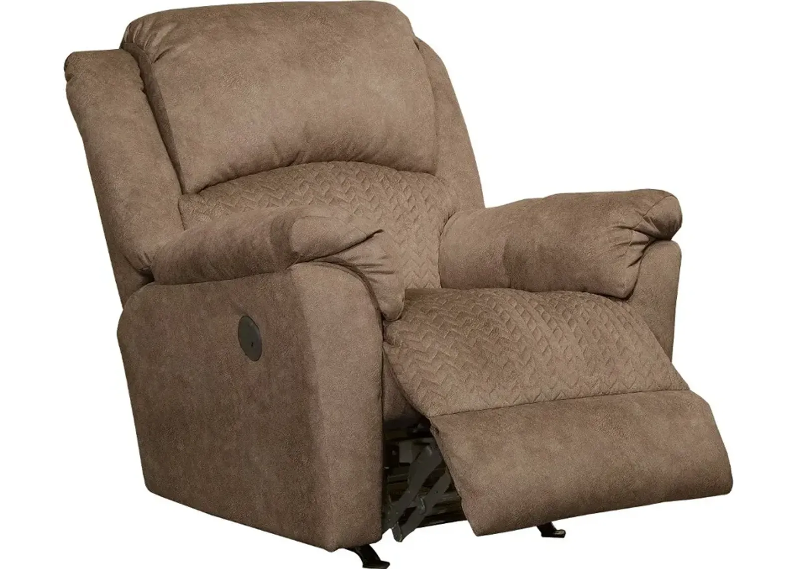 Malloy Tan Power Rocker Recliner