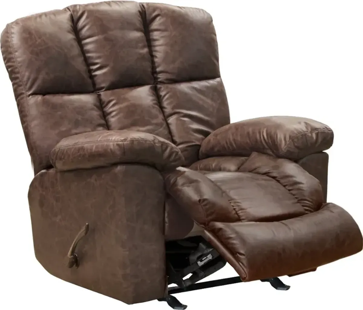 Mayfield Saddle Brown Power Rocker Recliner