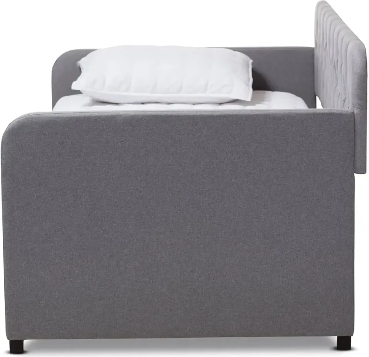 Modern Light Gray Upholstered Twin Daybed - Tahlia