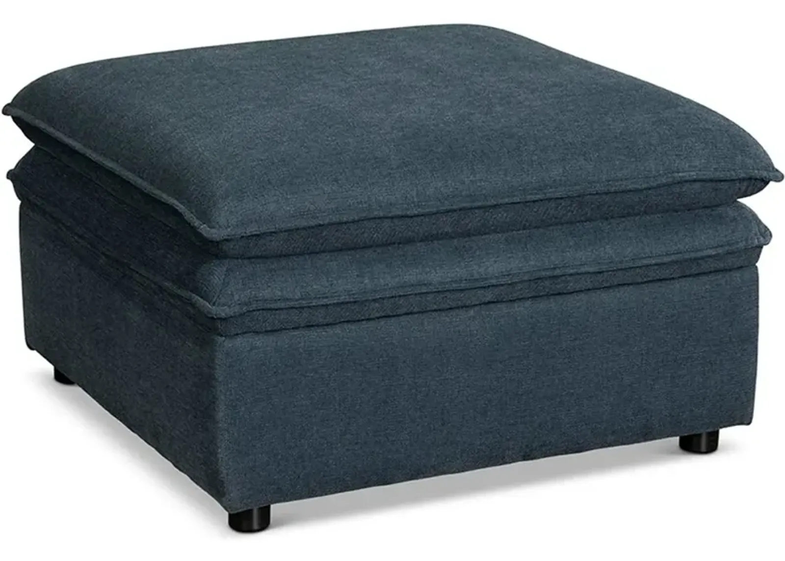 Biggie Contemporary Eclipse Navy Blue Ottoman