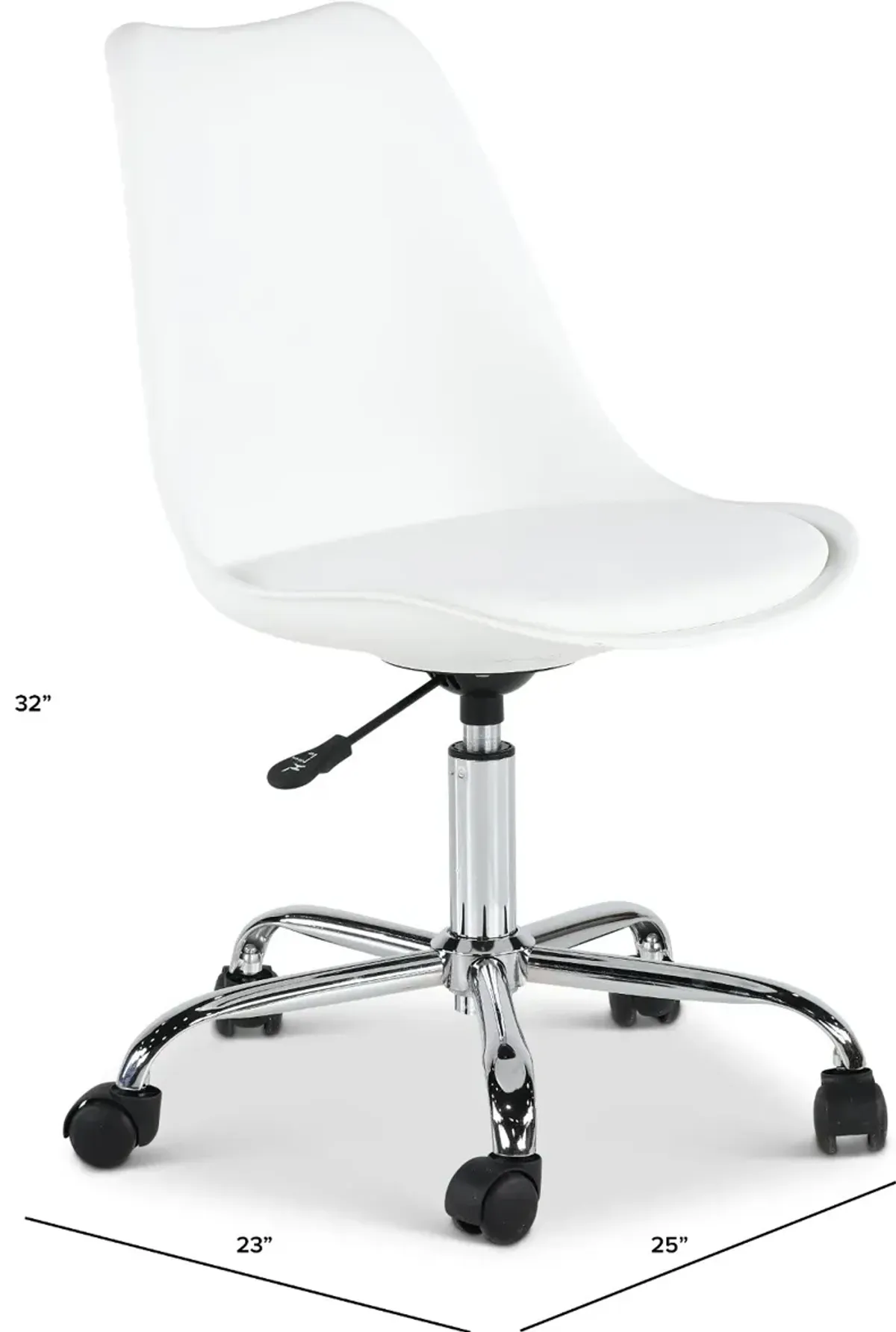 Emerson White Office Chair