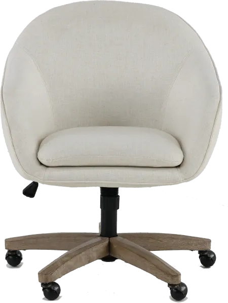Nora Chic White Office Chair