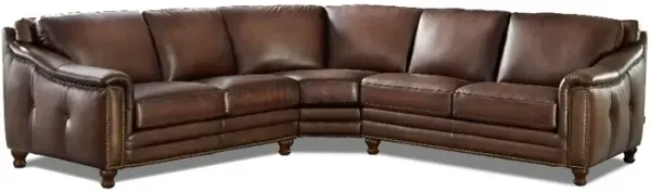Billingham 3-Piece Curved Sectional