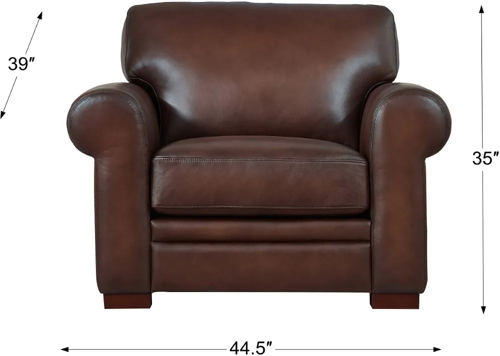 Eglinton Brown Leather Chair