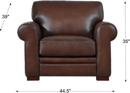 Eglinton Brown Leather Chair