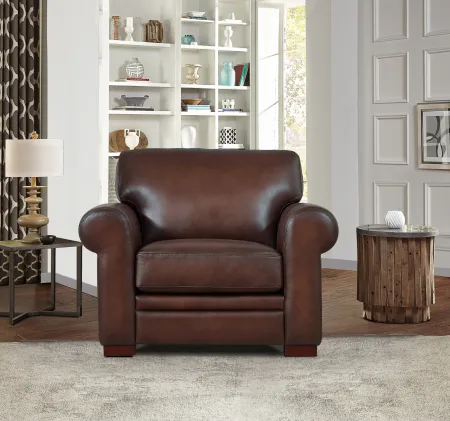 Eglinton Brown Leather Chair
