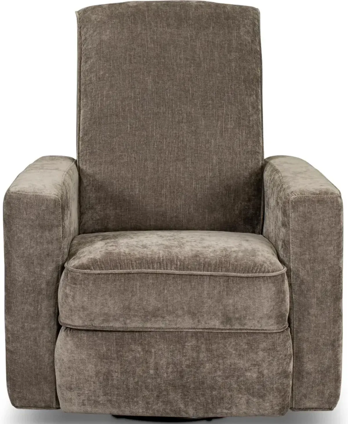 Mystery Chestnut Brown Swiveling Glider Recliner