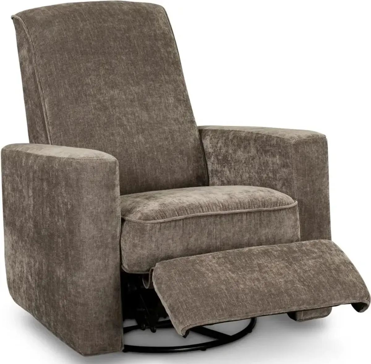 Mystery Chestnut Brown Swiveling Glider Recliner