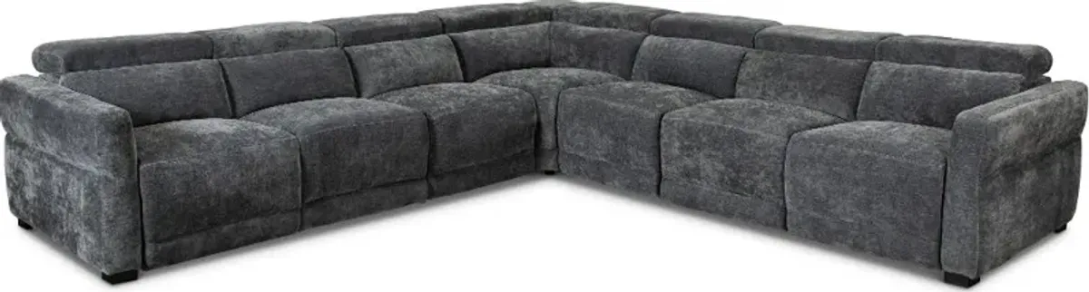 Mystery 5-Piece L-Shaped Power Reclining Sectional