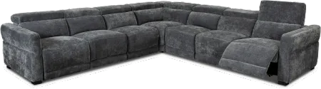 Mystery 5-Piece L-Shaped Power Reclining Sectional