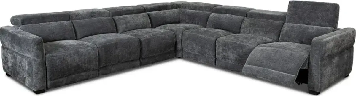 Mystery 5-Piece L-Shaped Power Reclining Sectional