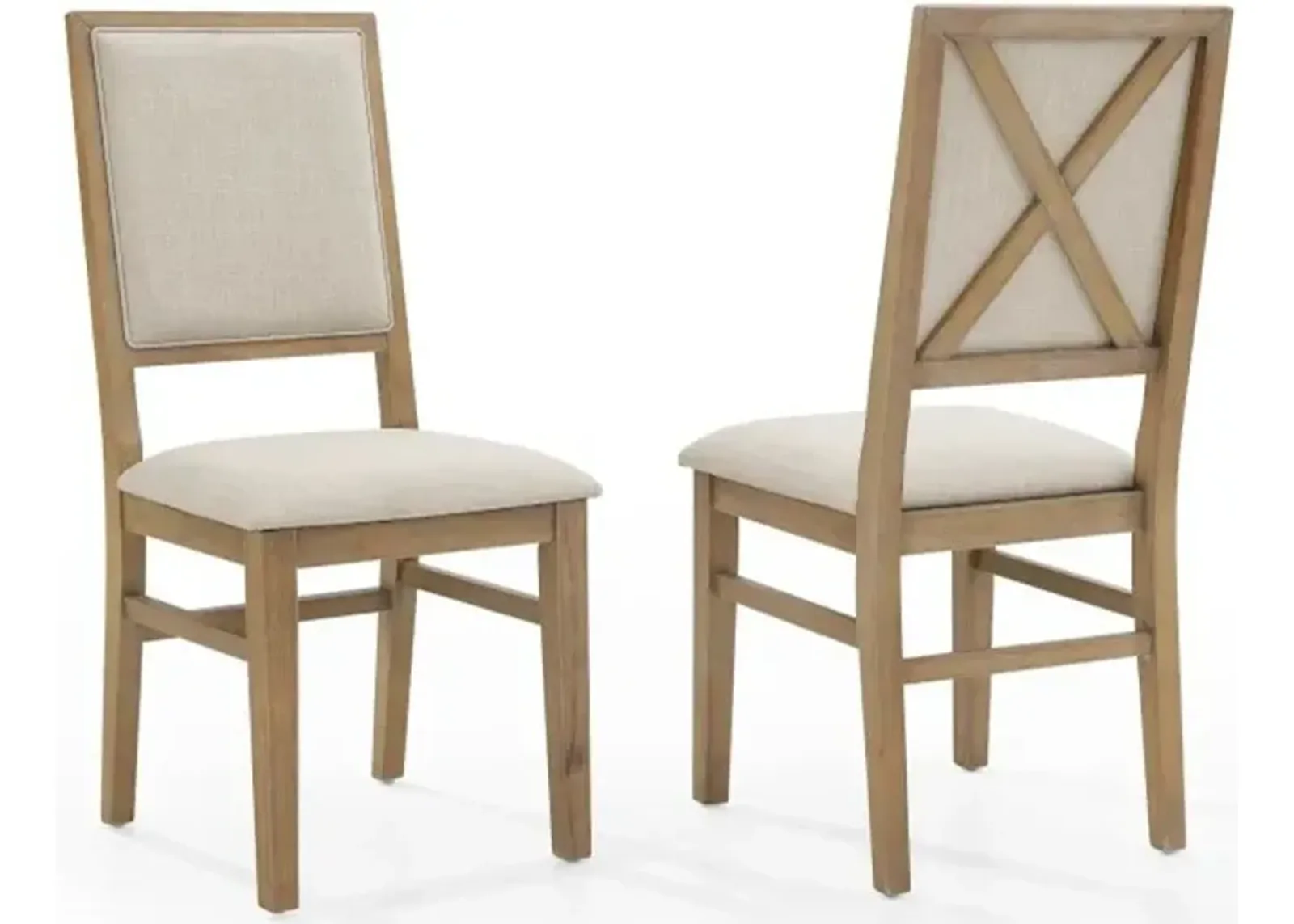 Joanna Cream Upholstered Dining Chair, Set of 2