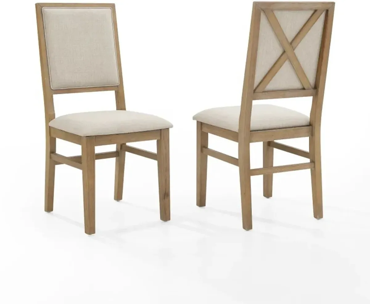 Joanna Cream Upholstered Dining Chair, Set of 2