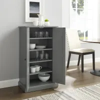 Seaside Gray Accent Storage Cabinet