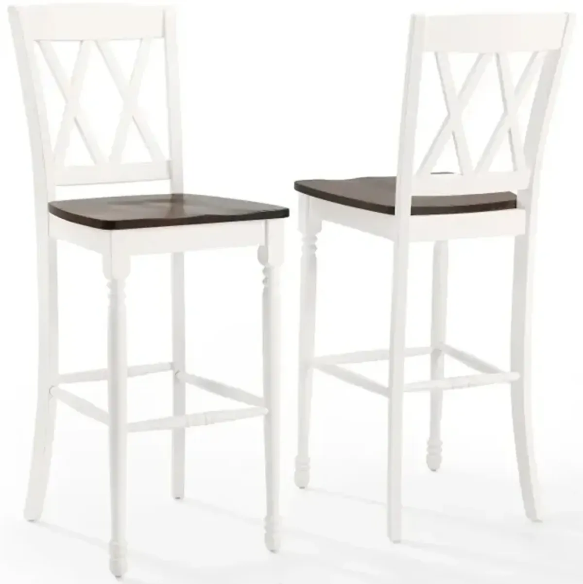 Shelby White Bar Stools, Set of 2