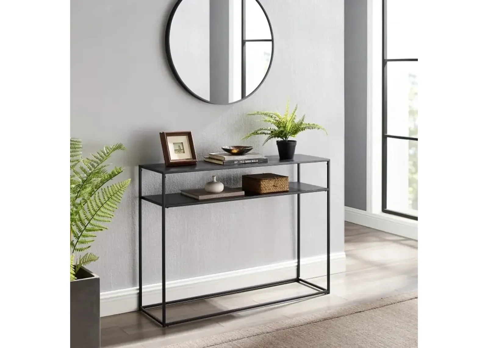 Braxton Black Sofa Table