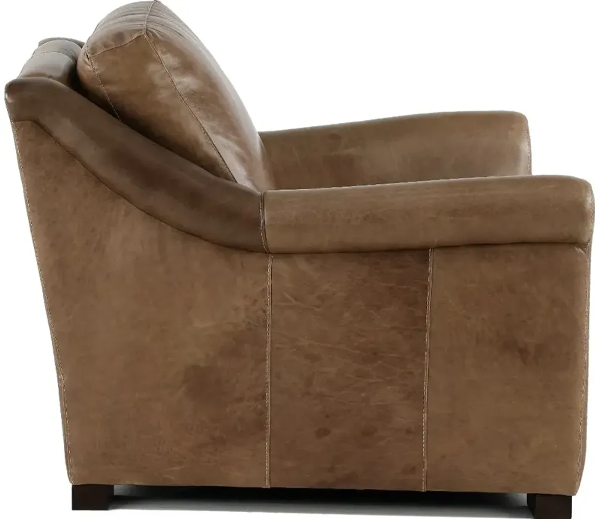 Tex Taupe Leather Chair