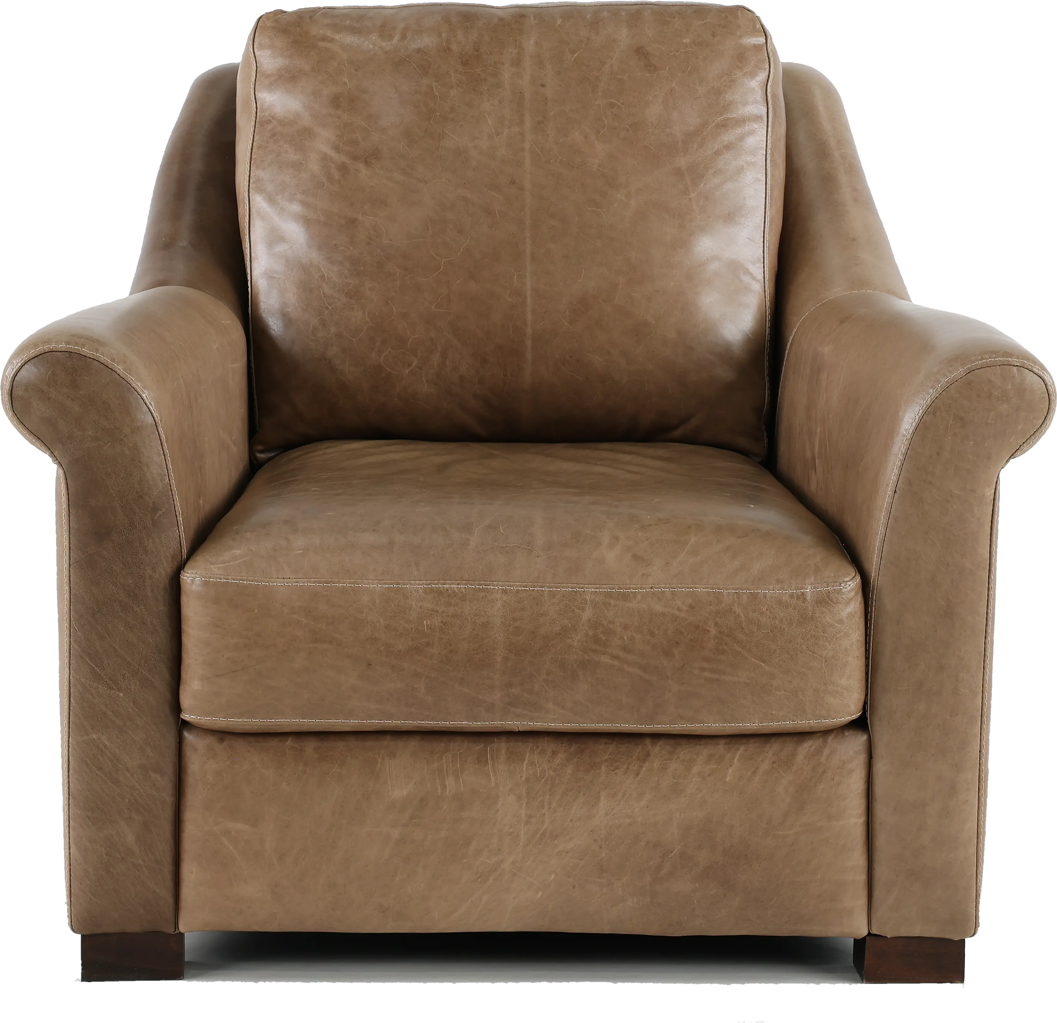 Tex Taupe Leather Chair