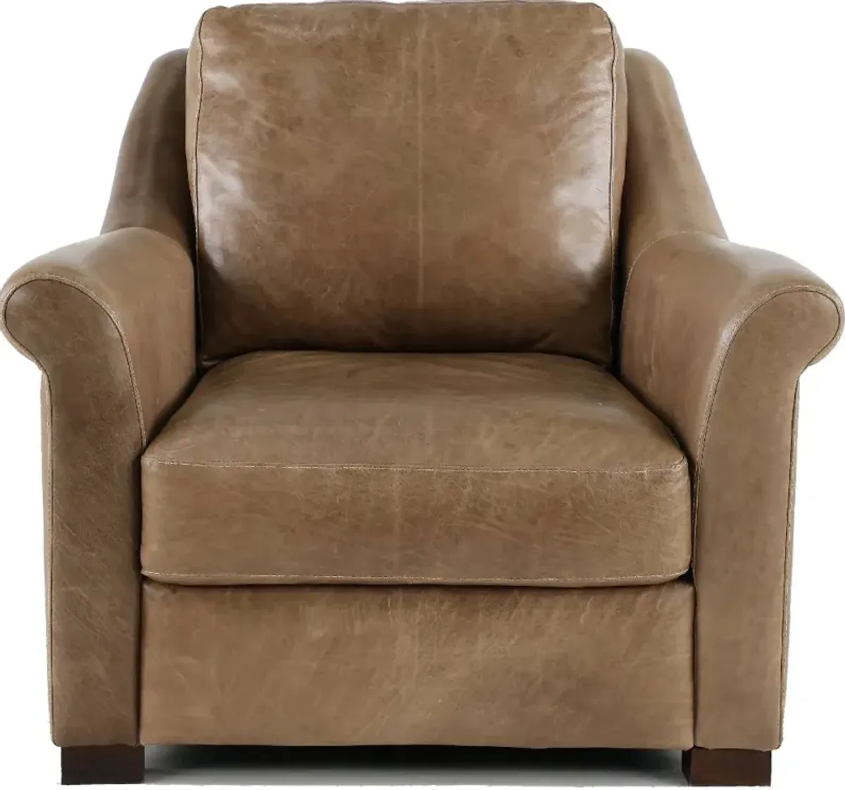 Tex Taupe Leather Chair