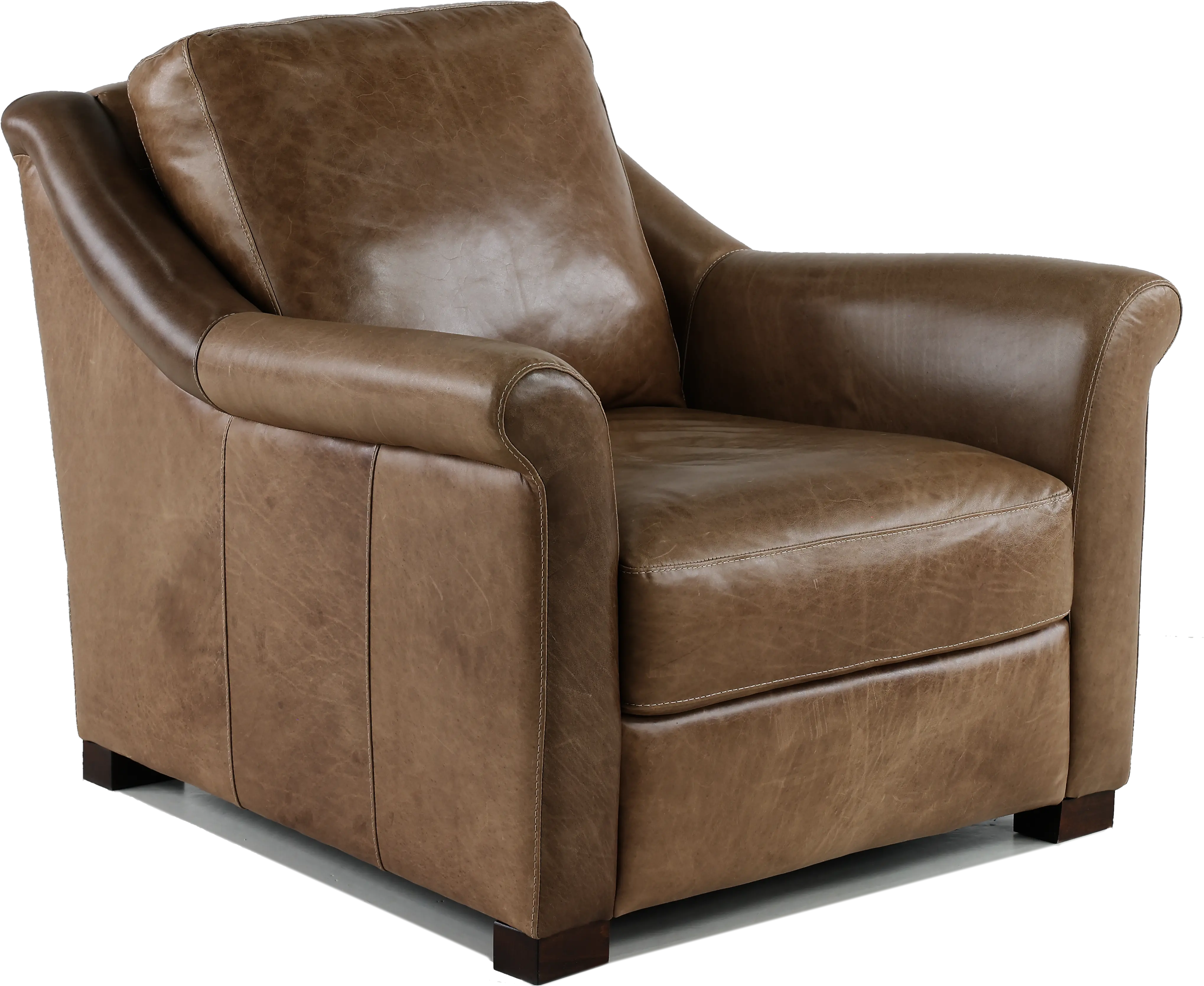 Tex Taupe Leather Chair
