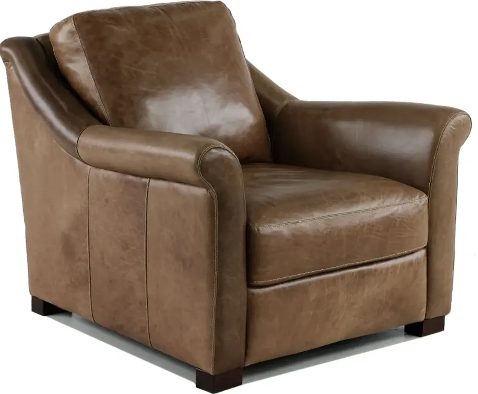 Tex Taupe Leather Chair