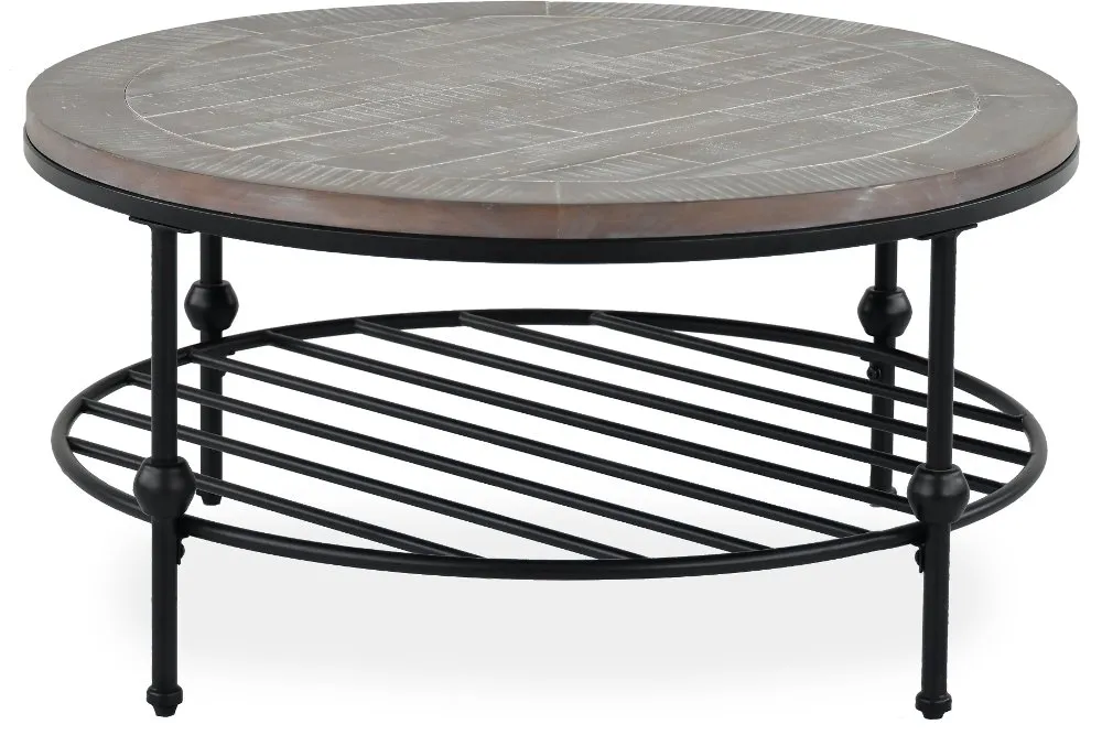 Emery II Round Antique Pine Coffee Table