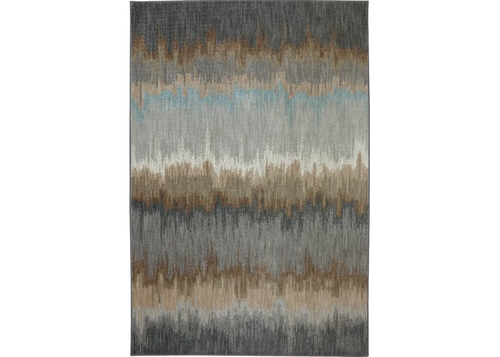 Euphoria 5 x 8 Cashel Abyss Blue and Gray Area Rug