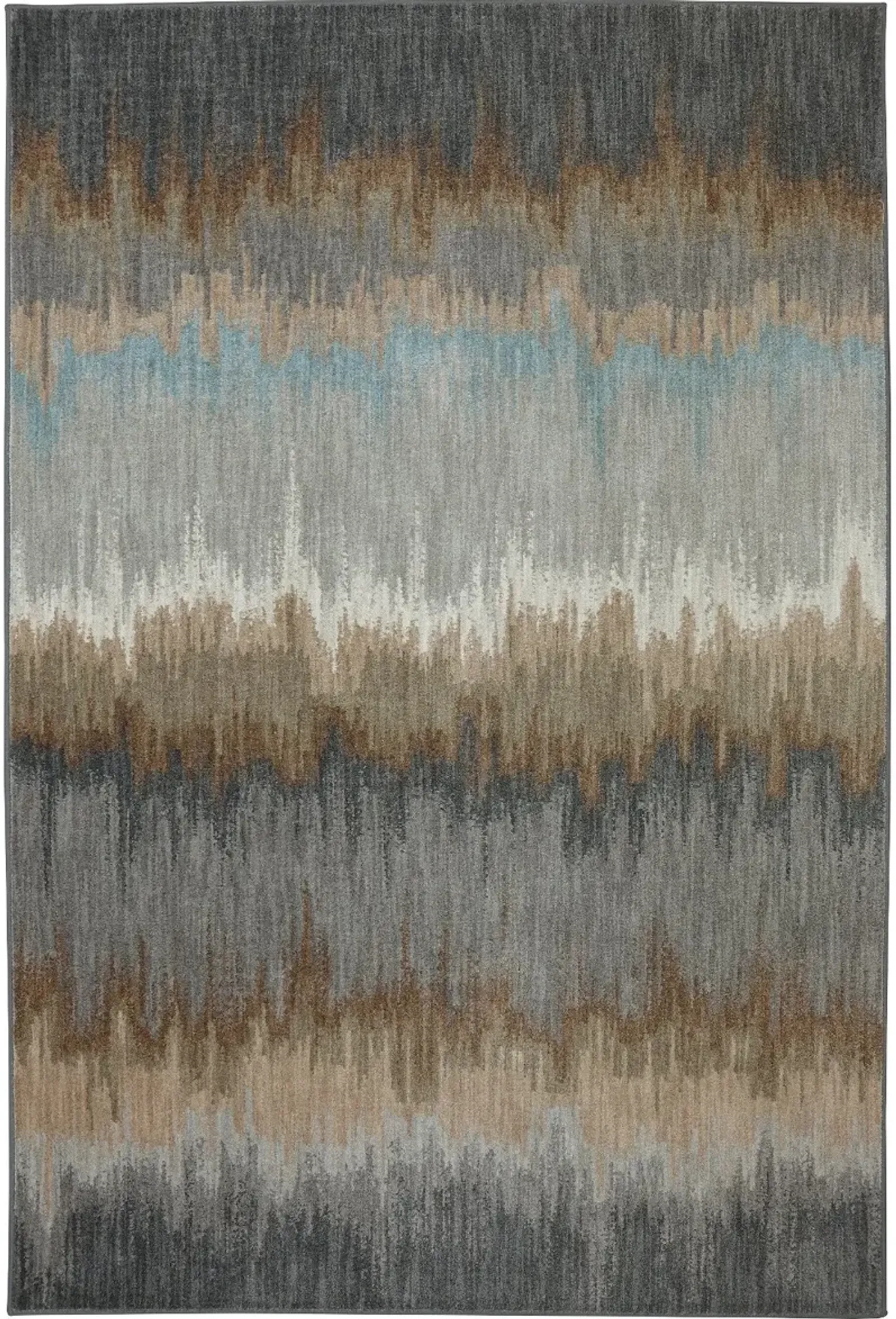 Euphoria 5 x 8 Cashel Abyss Blue and Gray Area Rug