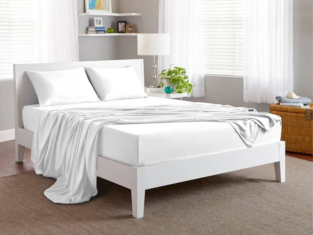 Bedgear White Microfiber Twin Bed Sheets