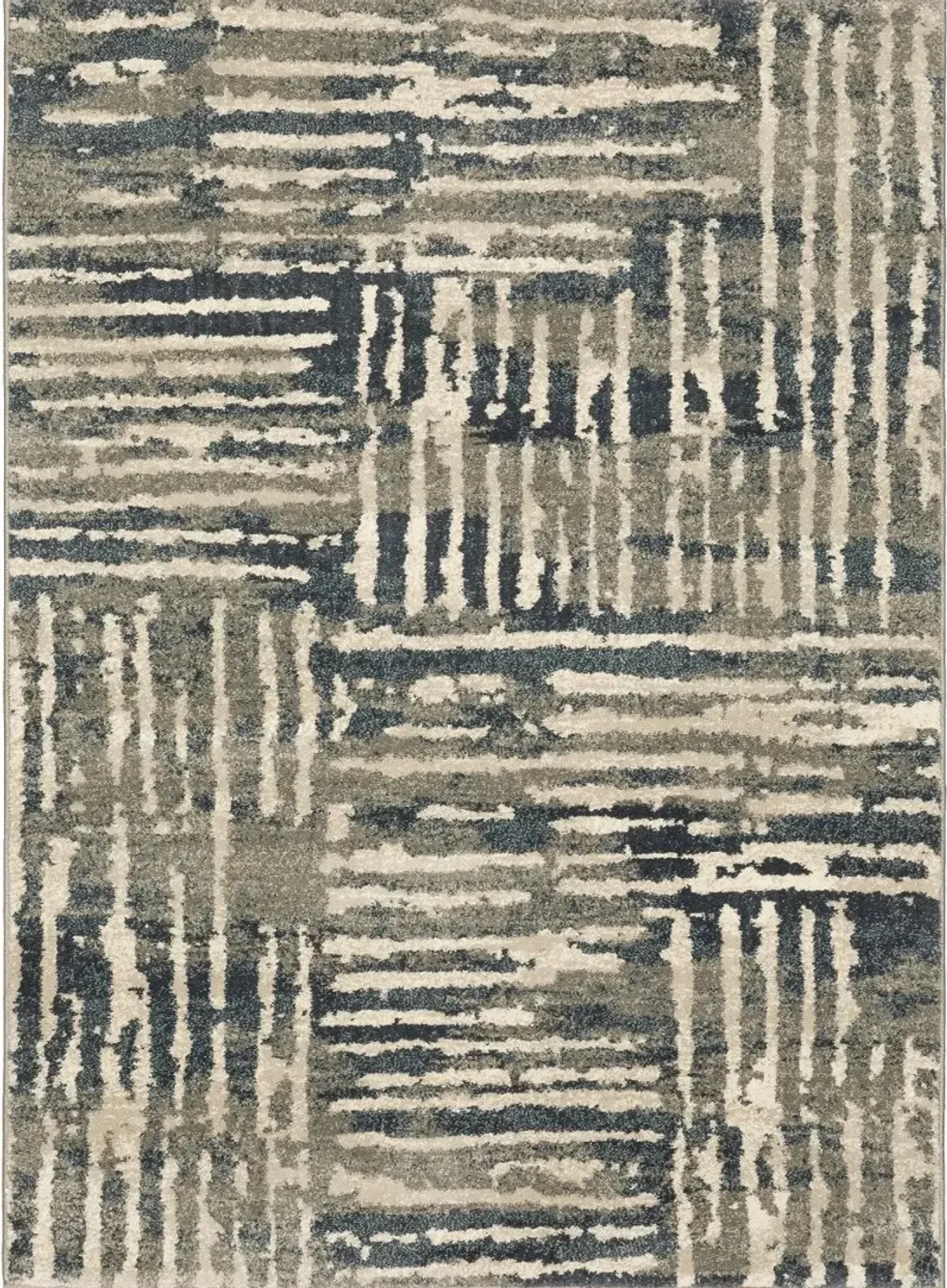 Carson 8 x 10 Beige Abstract Striped Area Rug