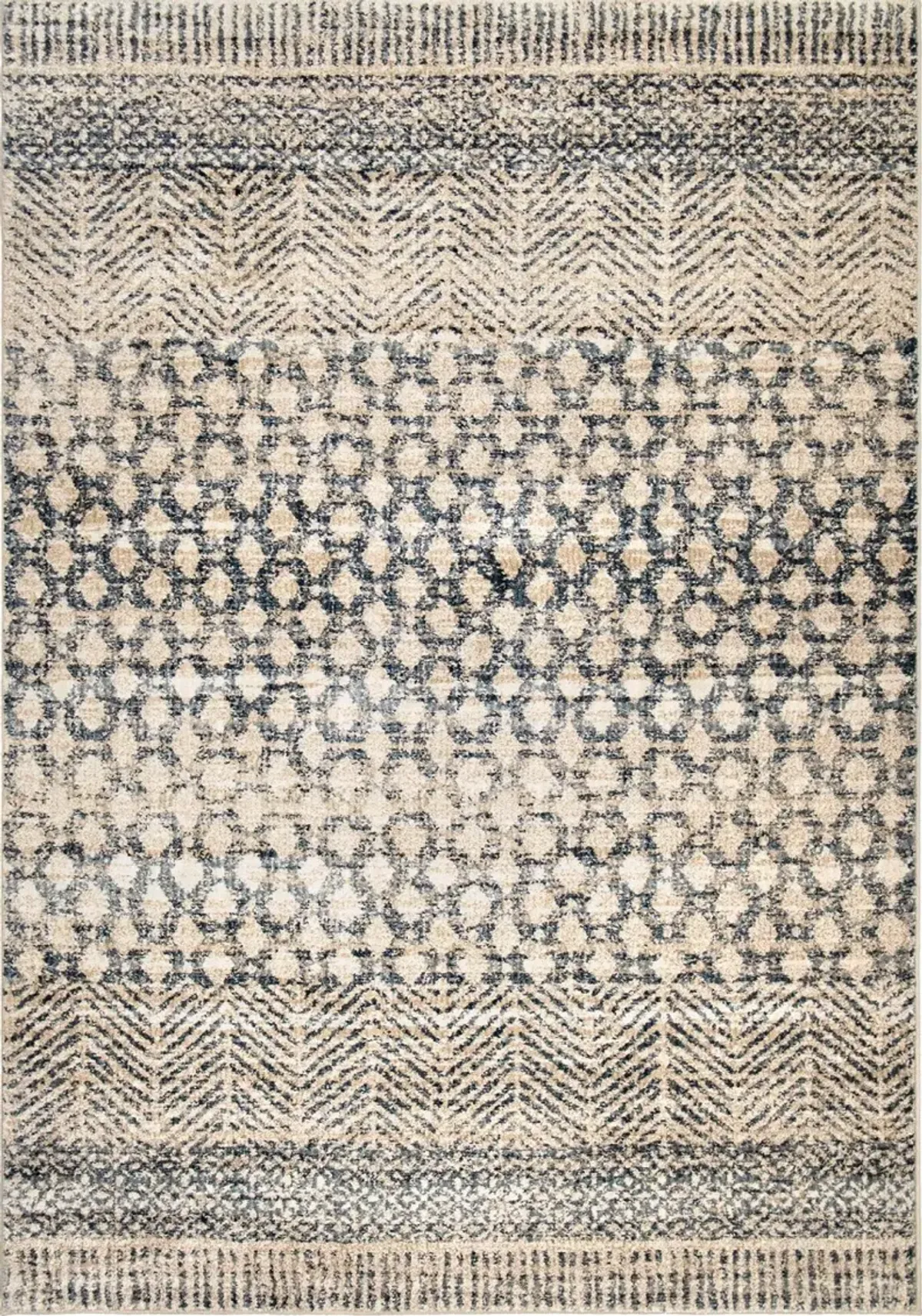 Adagio 5 x 8 Arrowhead Light Blue and Beige Area Rug