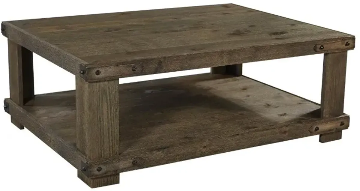 Sawyer Rustic Brown Coffee Table