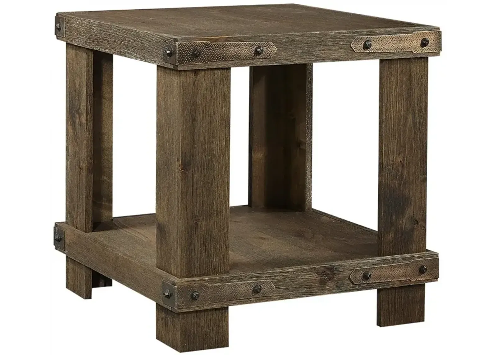 Sawyer Rustic Brown End Table