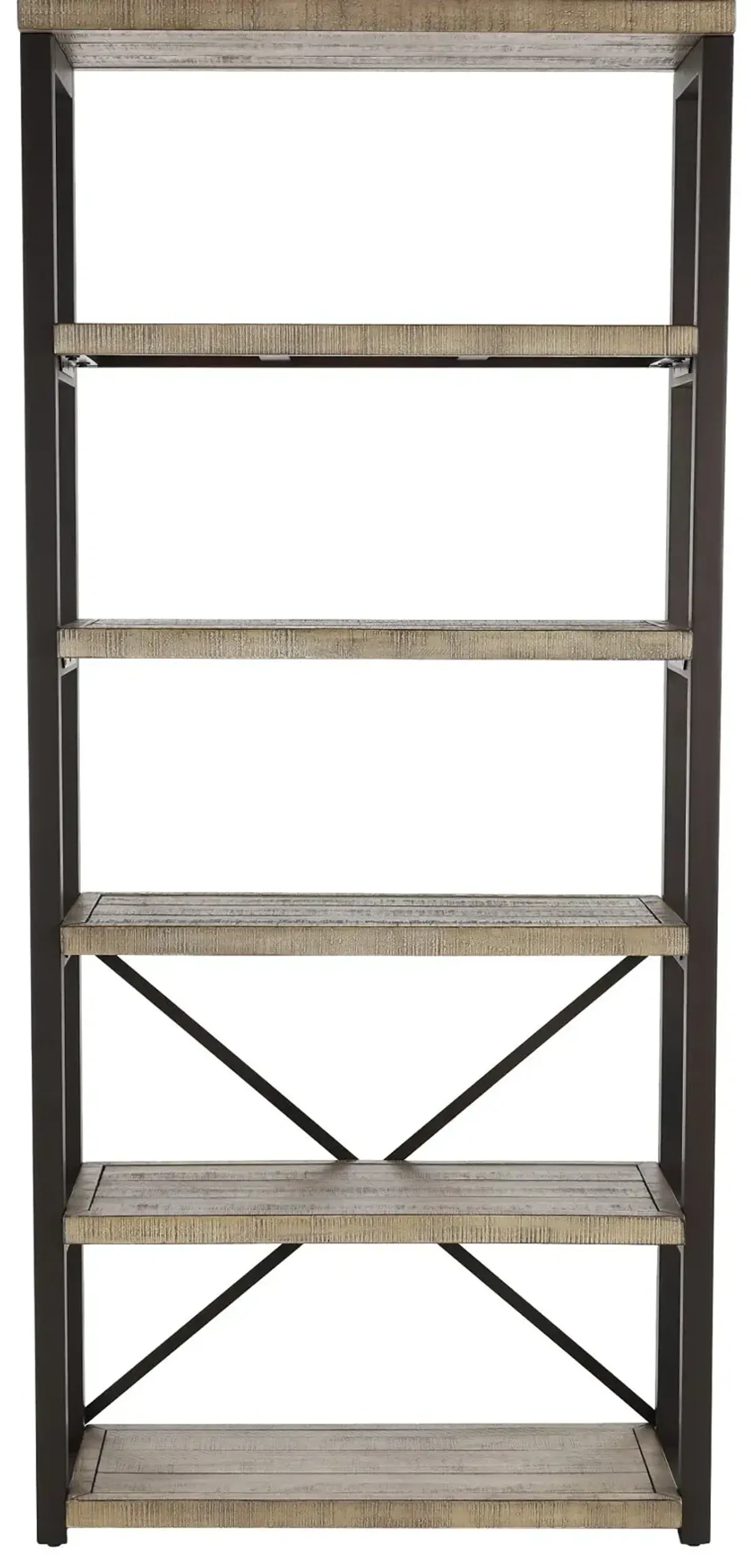 Grayson Cinder Gray Open Bookcase