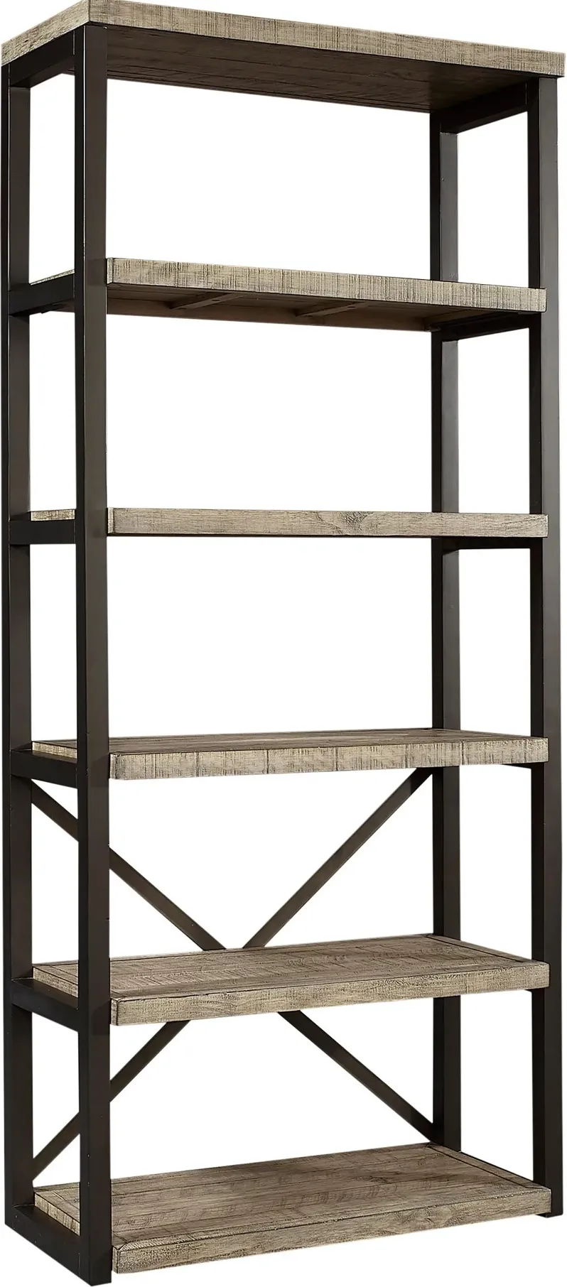 Grayson Cinder Gray Open Bookcase