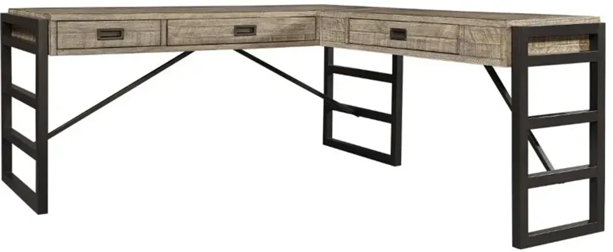 Grayson Gray L-Shaped Desk