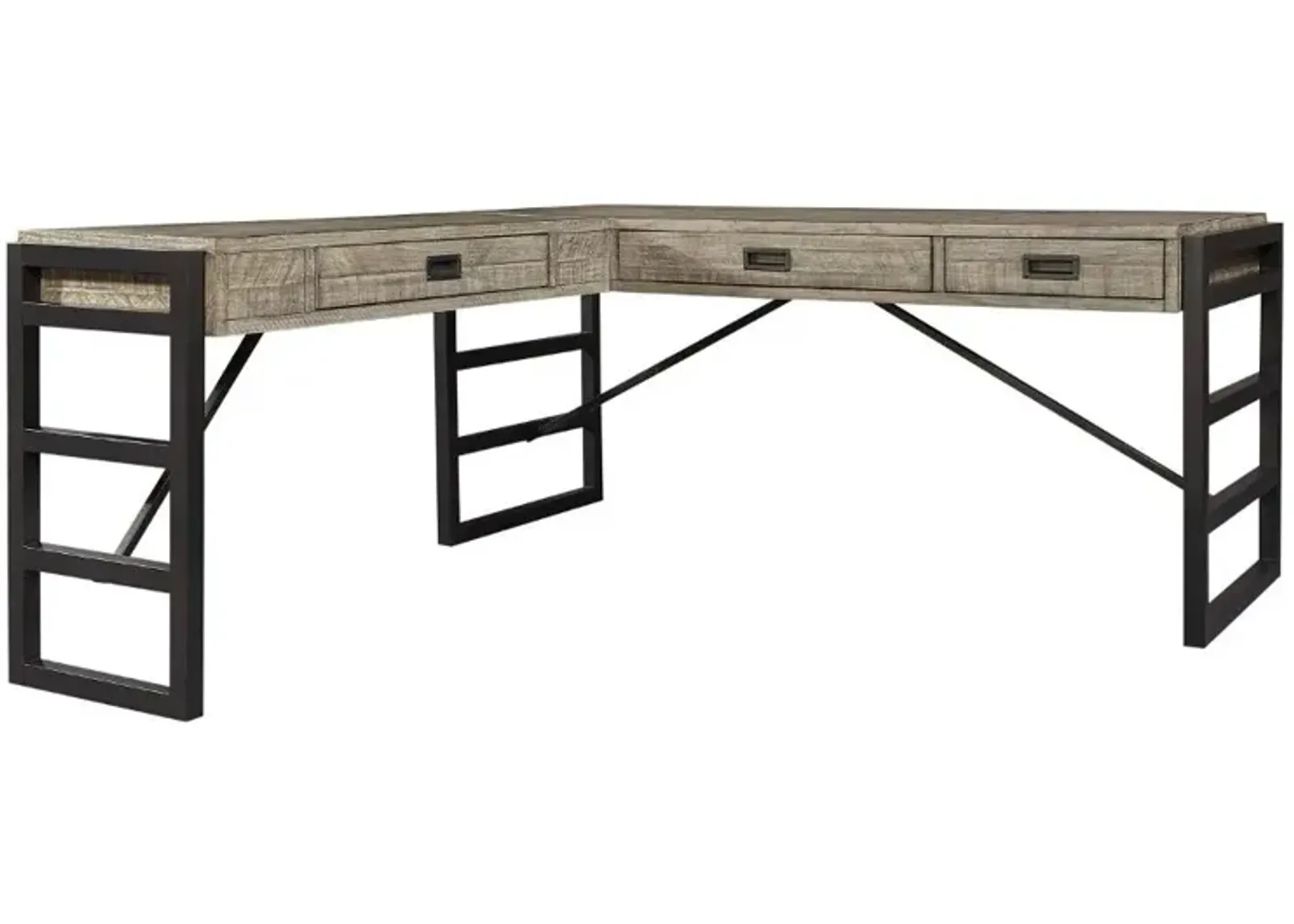 Grayson Cinder Gray L-Shaped Desk