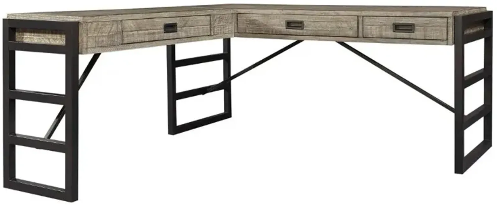 Grayson Cinder Gray L-Shaped Desk