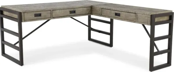 Grayson Gray L-Shaped Desk