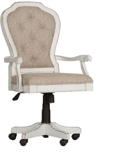 Magnolia Manor Antique White Desk Chair