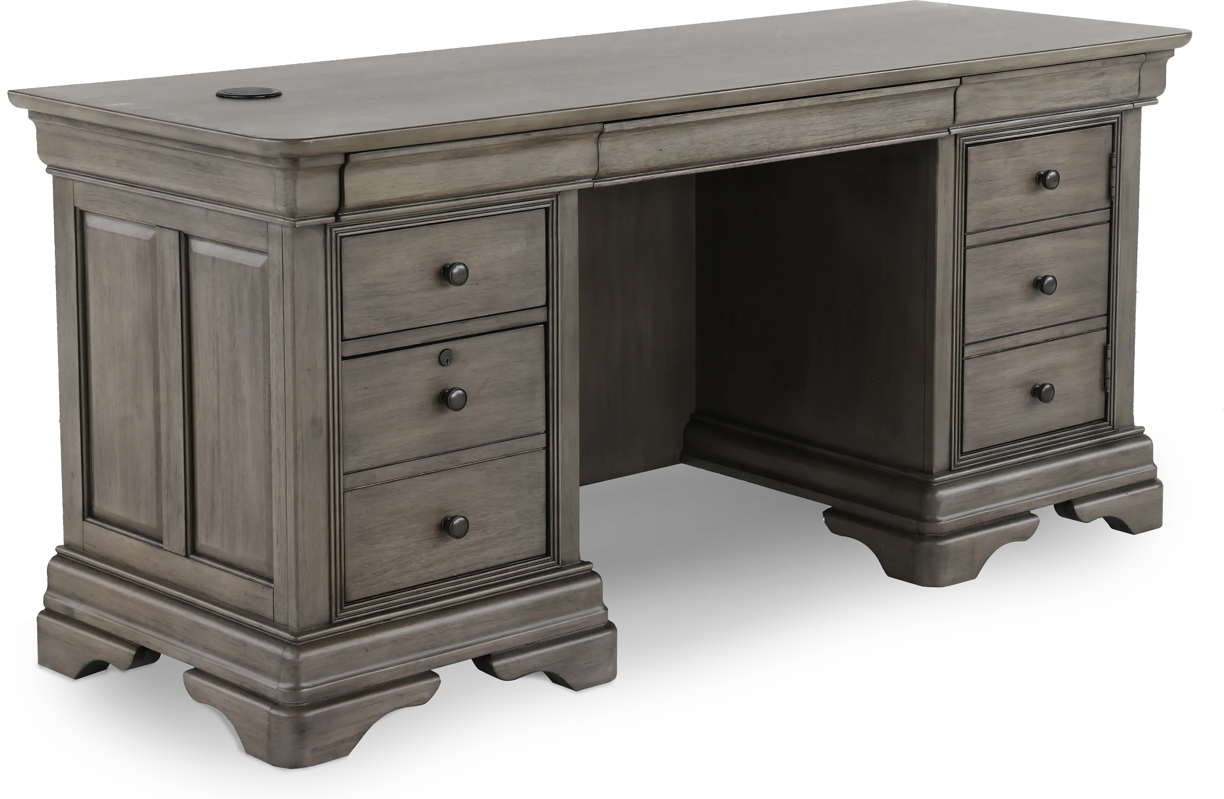 Sinclair Ash Gray 68 Inch Credenza