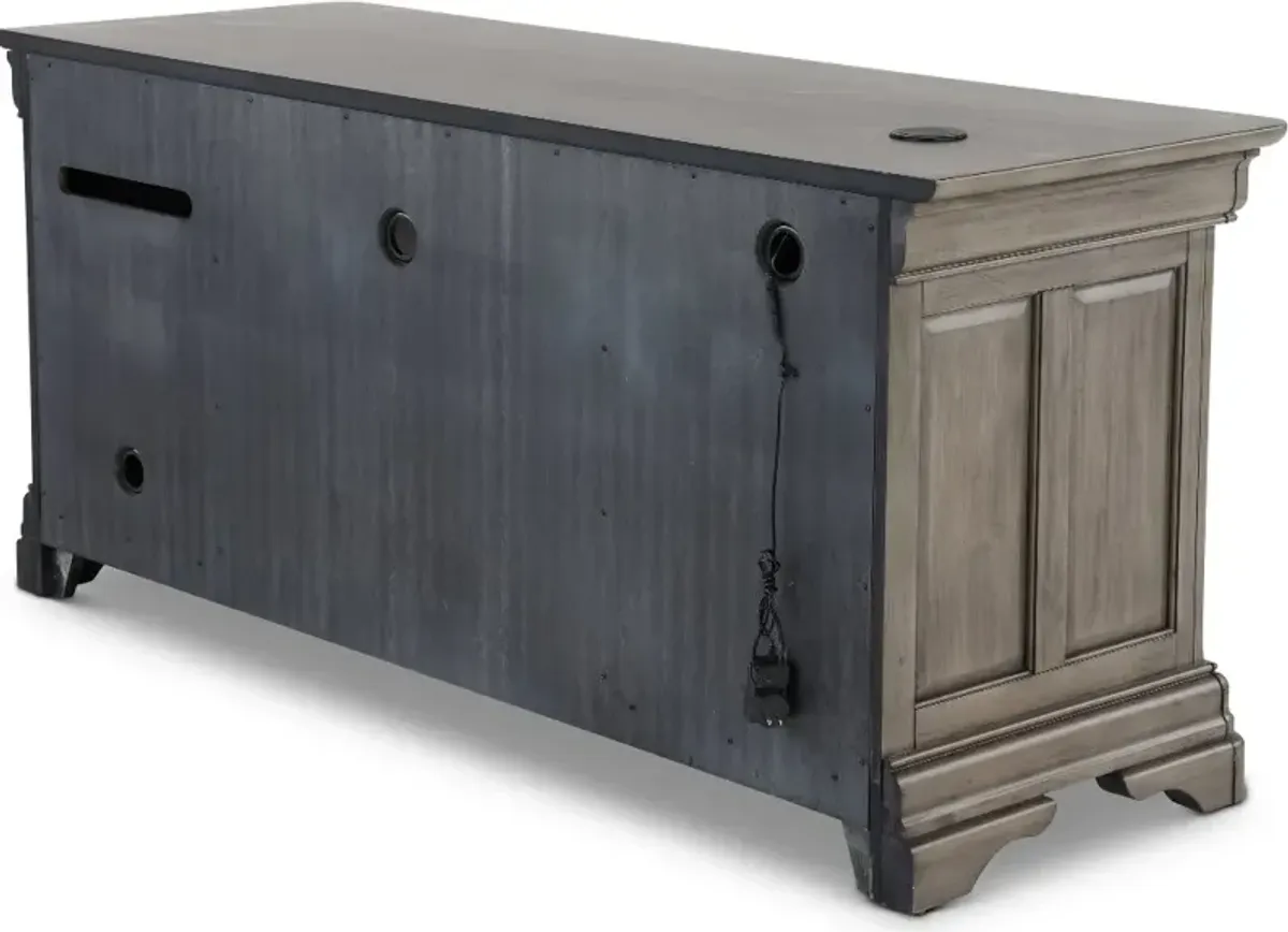 Sinclair Ash Gray 68 Inch Credenza