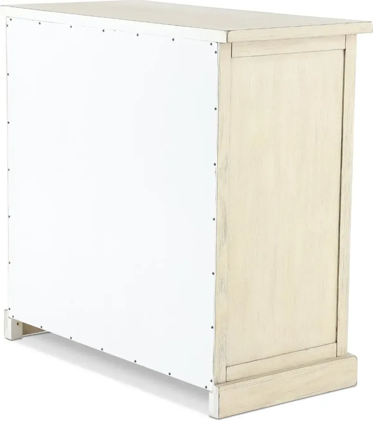 Emma Antique and Distressed Cream Accent Cabinet