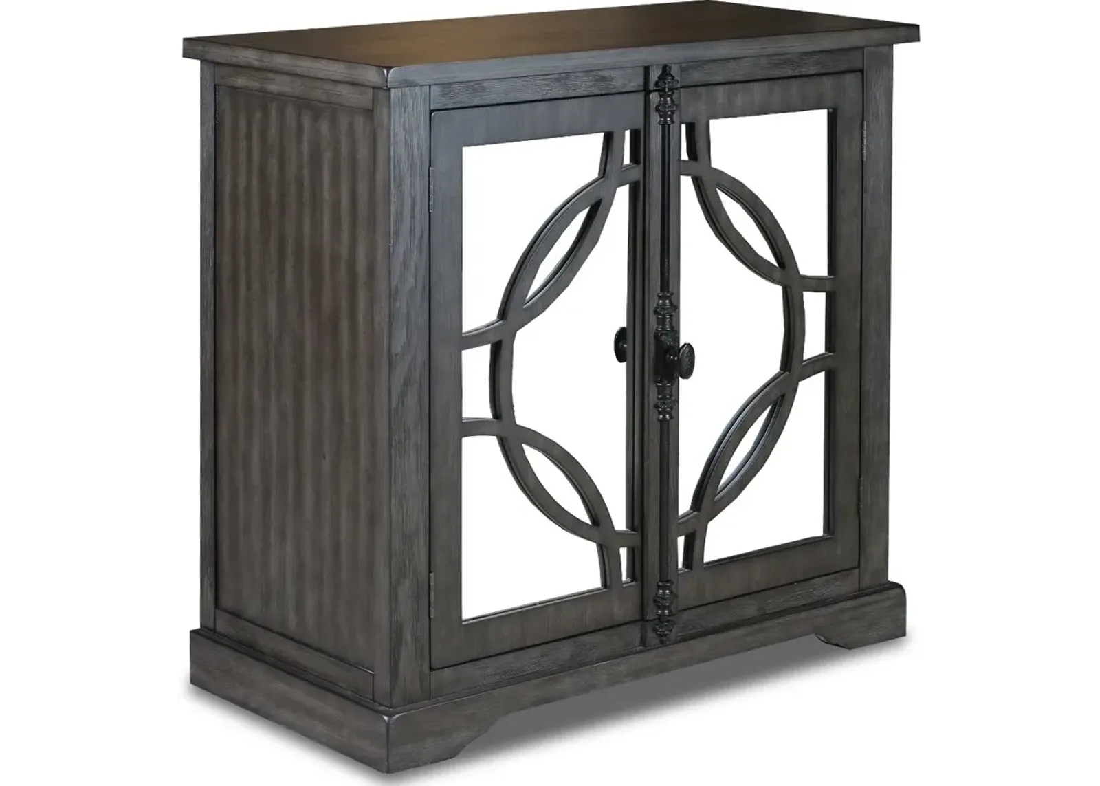 Emma Rustic Gray Accent Cabinet