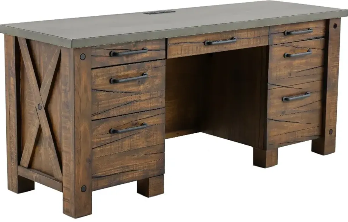 Jasper Rustic 68" Office Credenza