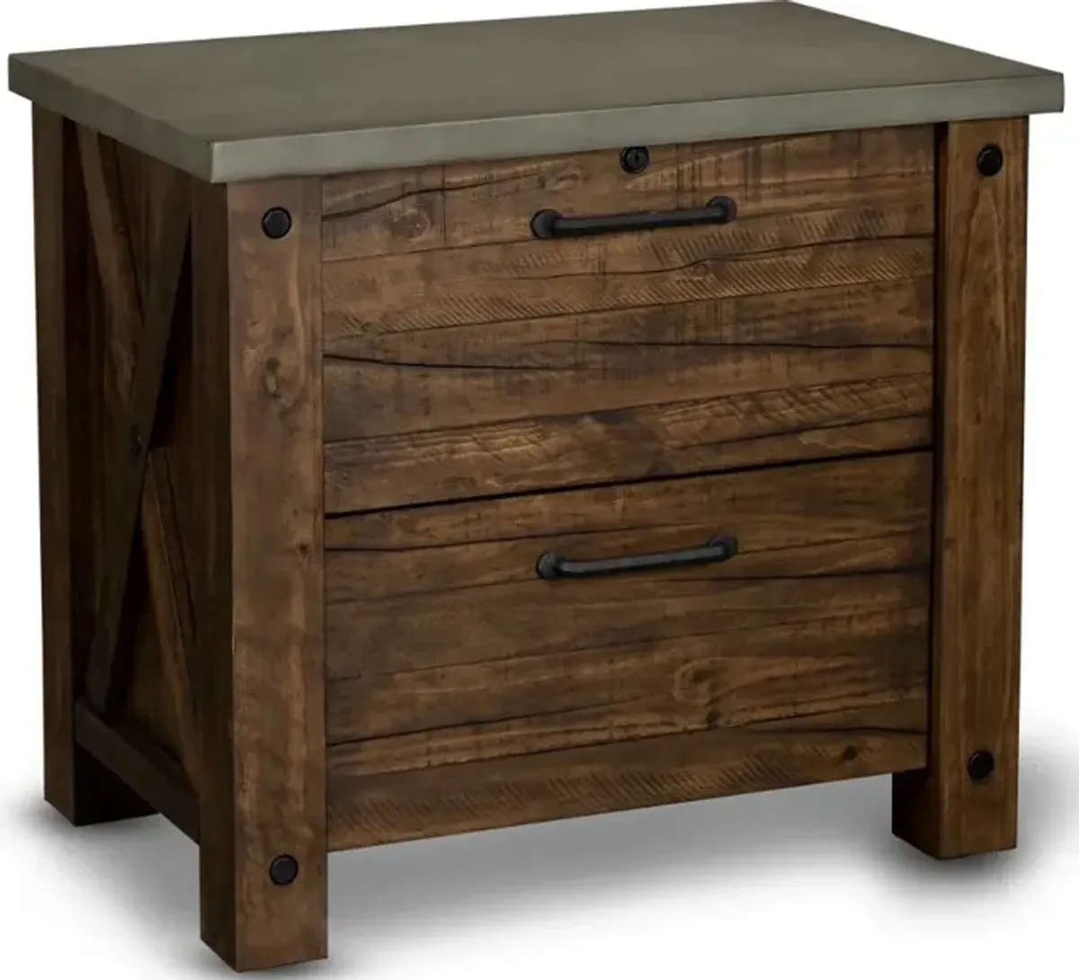 Japer Rustic File Cabinet