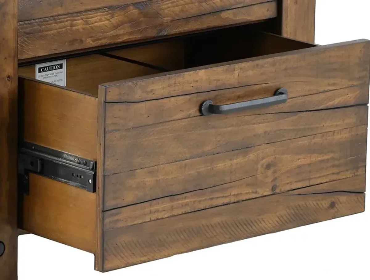 Japer Rustic File Cabinet