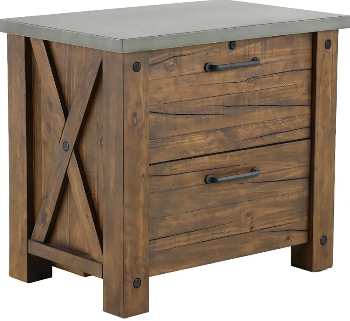 Japer Rustic File Cabinet