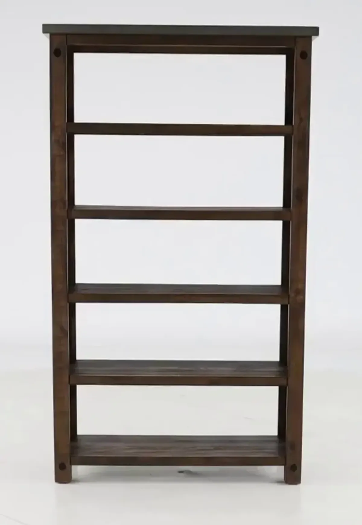 Jasper Rustic Open Shelf Bookcase